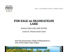 Tablet Screenshot of fivemilepointskaneateles.com